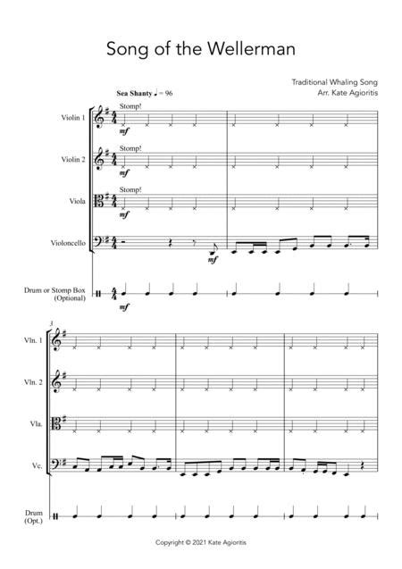 Wellerman (Song Of The Wellerman) - For String Quartet